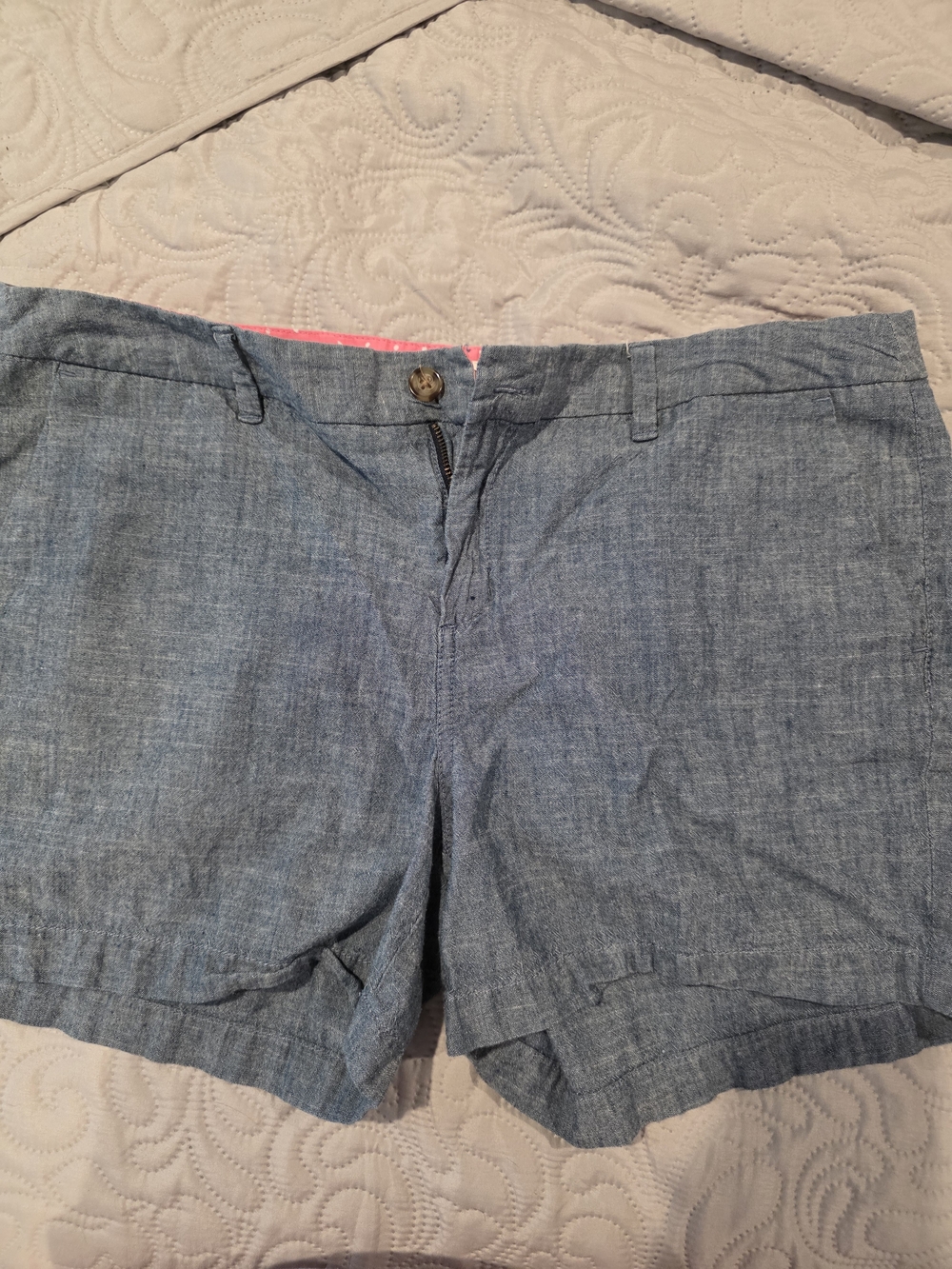 Merona Women’s Size 16 Blue Chambray Cotton Shorts